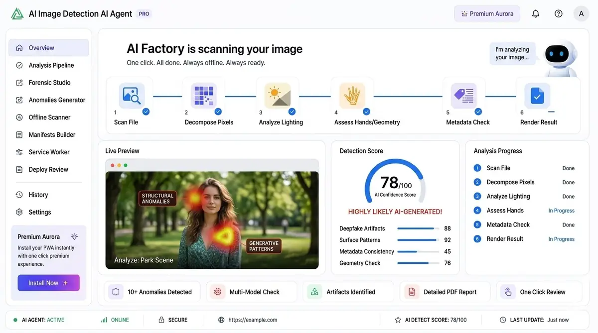 AI SEO metrics dashboard — example of the AI tool dashboard software